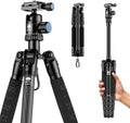 Traveler 5C 54-Inch Lightweight Carbon Fiber Travel Camera Tripod with 360° Ball Head Zevon